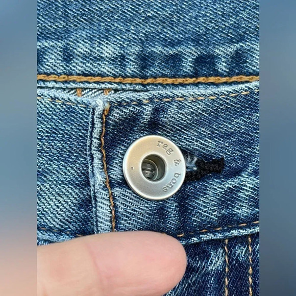 Rag & Bone Vintage Crop Flare Carlsbad Blue Jeans 27 - Picture 5 of 16